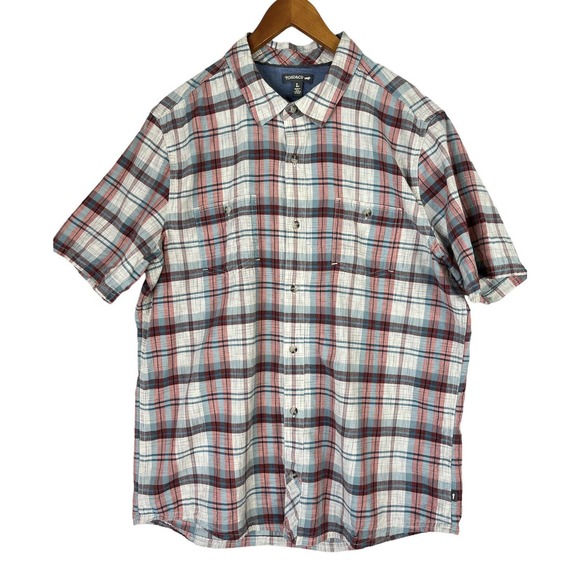 Toad&Co | Shirts | Toadco Mens Large Organic Cotton Smythy Ss Plaid Red ...